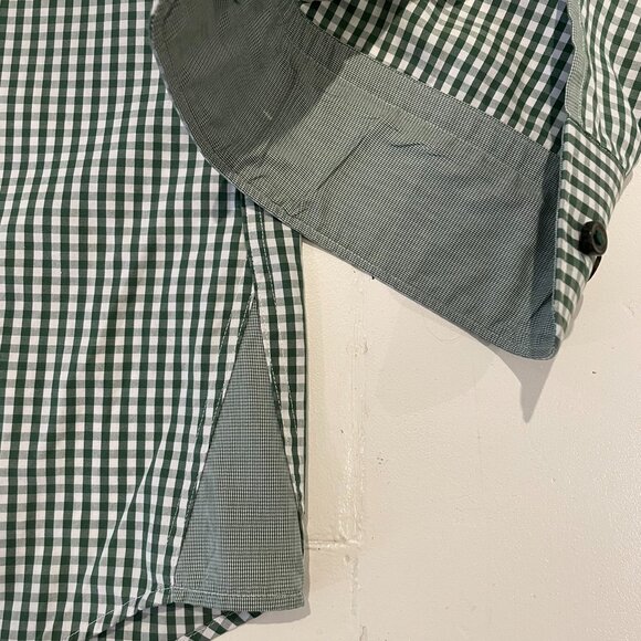 Hugo Boss Dress Shirt Green Gingham 41/16 - Picture 2 of 8